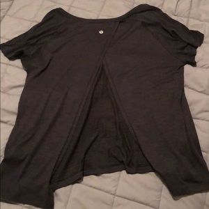 Lululemon open back black shirt